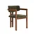 HANAH HOME Set Trpezarijski sto i 4 stolice Meridia 4 Travertine Walnut Green
