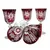 Marika Kozarci za vino Ruby Crystal 220ml Olive Grinder 6 kosov