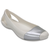 Crocs Sienna Shiny Flat Oyster / Silver