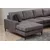 Atelier del Sofa Ugaona garnitura 90x90x155cm Antracit