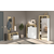 Garderobna omara LENOR 91x209 cm bela/rjava
