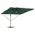 Roma Suncobran Zelena 286 x 284 x 270 cm Aluminij i poliester