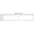 Traka za tepih MARSA Krema 100 x 450 cm Poliester i PVC