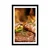 Plakat s paspartujem goveji steak na žaru - 40x60 silver