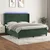 Vidaxl Box spring postelja z vzmetnico LED tem. zelena 180x200cm žamet