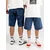 Beyond Medals Jeans Kratke hlace blue