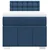 Vidaxl Box spring postelja z vzmetnico modra 100x200 cm blago
