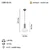 Opviq Luster Kabo-52-01, O19, 12cm, IP20 Zlatno-bele boje