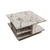 Hanah Home Klub sto Skull, 80x40x80 cm, Prljavo beli