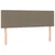Vidaxl Box spring postelja z vzmetnico taupe 140x200 cm blago