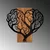 Aberto Design Zidna dekoracija Brain Tree, 58x62 cm, Crna