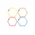 Merco Multipack 4pcs Agility Hex Hexagon Red