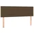 Vidaxl Box spring postelja z vzmetnico temno rjava 140x200 cm blago