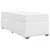 Vidaxl Box spring postelja z vzmetnico bela 80x200 cm umetno usnje