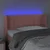 Vidaxl LED posteljno vzglavje roza 93x16x78/88 cm žamet