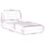 Vidaxl Posteljni okvir brez vzmetnice Hvar temno rjav 90x190 cm blago