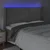 LED uzglavlje svjetlosivo 183 x 16 x 118/128 cm baršunasto