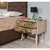 Hanah Home Two 729 Noćni stočić, 2 fioke, 60x61x40cm, Krem-braon