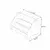 Hanah Home Polica za knjige, 57x38x34cm, Bela
