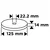 Brusni disk 125 x 14 x 22,2 mm 58T450