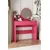 Hanah Home Sto za šminkanje Harmony Mini Round, 90 x 40 x 133 cm, Rozi