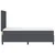 Vidaxl LED Box Spring Postelja Temno siva in bela 80 x 200 cm