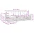 Set vanjskih sofa s jastukom 3 pcs Prirodna i antracit