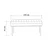 Hanah Home Klupa Vina 0701, 90x39x40 cm, Siva