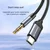 USB-C v 3.5mm male adapter Techsuit AC11 z DAC - 0.5m - siv