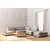 Atelier del Sofa Ugaona garnitura Tulip 97x80x313cm Svetlosiva