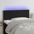 Vidaxl LED posteljno vzglavje črno 100x5x78/88 cm žamet