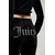 Juicy Couture Ženski donji deo trenerke Tina, Crni