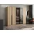 Hanah Home ormar sa reflektujućim staklom Nisa 20611, 225 cm, dore