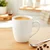Orion Bela porcelanasta skodelica DECORA 390 ml