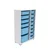 HANAH HOME Višenamenska polica Rine 2D4K8U White Blue v2