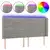 LED uzglavlje svjetlosivo 183 x 16 x 118/128 cm baršunasto