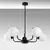 Opviq Luster Antler-13768, 69cm, IP20, Crno-beli