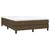 Vidaxl Box spring postelja z vzmetnico temno rjava 140x200 cm blago