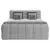 Boxspring Krevet Brisbane 140/200 cm , svetlosiva