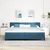 LED Box Spring Krevet Tamno plava 200 x 200 cm Baršun