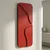 Aterna Red - 24 x 68 Red Decorative Framed MDF Painting