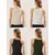 Trendyol Milla Ženski set majici TWOSS25AL00055, 4 komada, Višebojni