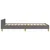 Vidaxl Posteljni okvir brez vzmetnice temno siv 90x190 cm blago