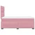 Vidaxl Box spring postelja z vzmetnico roza 120x200 cm žamet