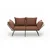 Atelier del Sofa Dvosed na razvlačenje Viper 2, Svetlobraon