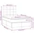 Vidaxl Box spring postelja z vzmetnico LED modra 120x190 cm blago