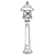 Opviq Spoljna lampa BSU-68199-BSY-B, 100 cm, Podna, IP65, E27, 60W, Crna