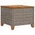 Vrtni stol sivi 45 x 45 x 37 cm od poliratana i bagremovog drva