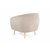 ATELIER DEL SOFA Fotelja Eses Beige Wing