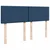 Vidaxl Box spring postelja z vzmetnico modra 140x190 cm blago